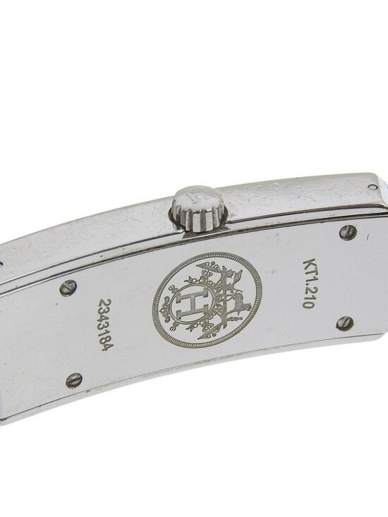HERMES Kelly 2 Watches KT1.210 WhiteDial Stainless Steel Quartz Analog dis... main image 7